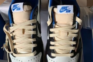 【인기 NO.1】조던 1 x 트래비스 스캇 x 프라그먼트 레트로 로우 OG SP 밀리터리 블루 DM7866-140 photo review