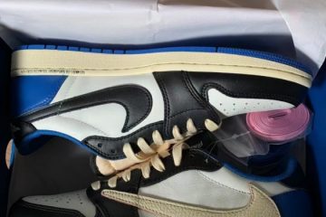 【인기 NO.1】조던 1 x 트래비스 스캇 x 프라그먼트 레트로 로우 OG SP 밀리터리 블루 DM7866-140 photo review